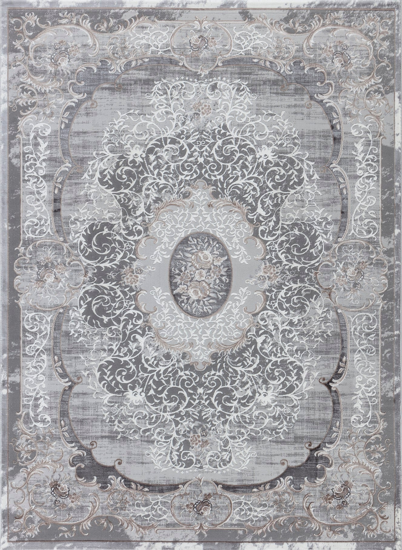Teppich Ottoman E586A L.GREY ANTHRACITE