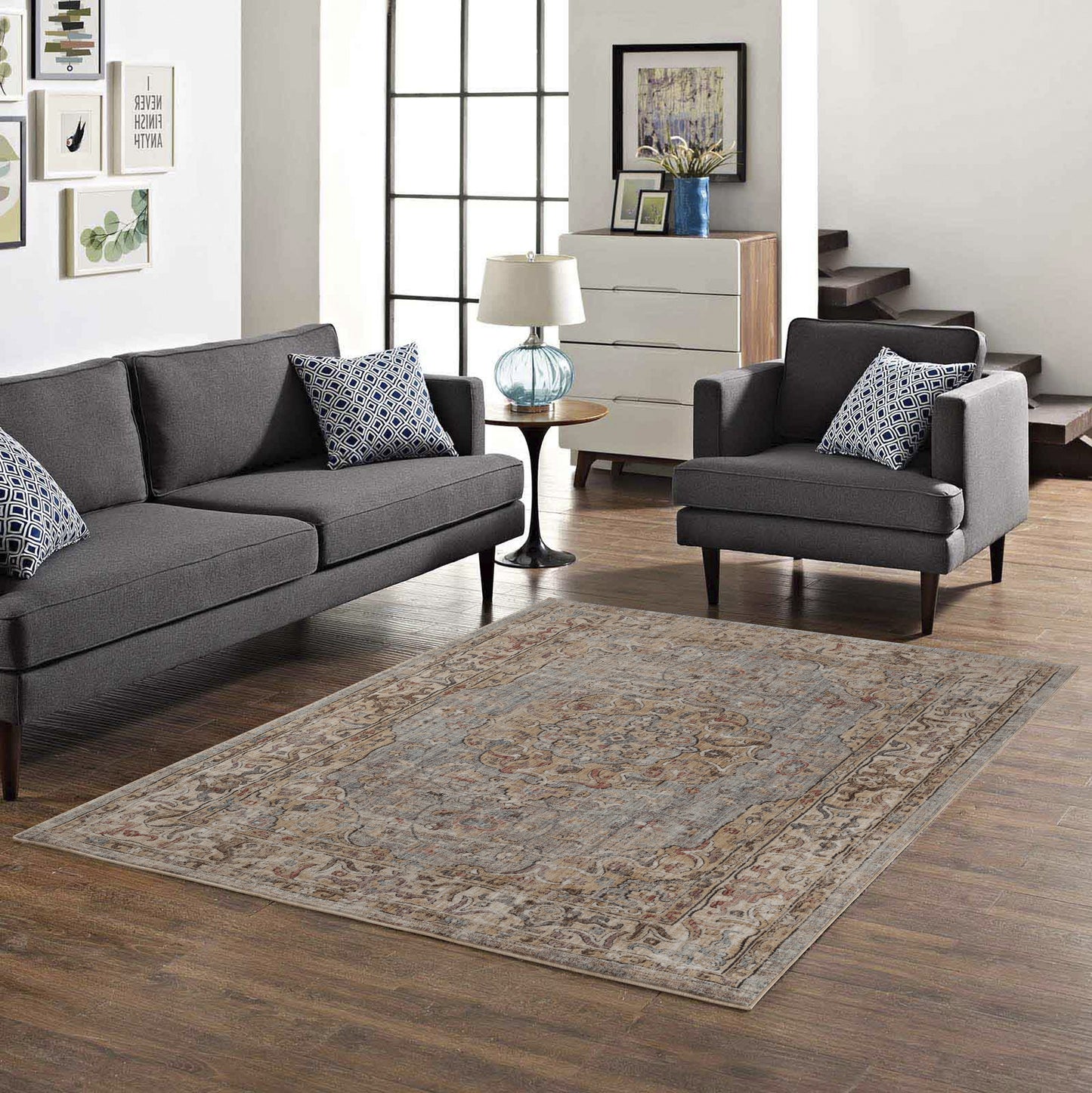 Teppich Antia E254AH L.BLUE
