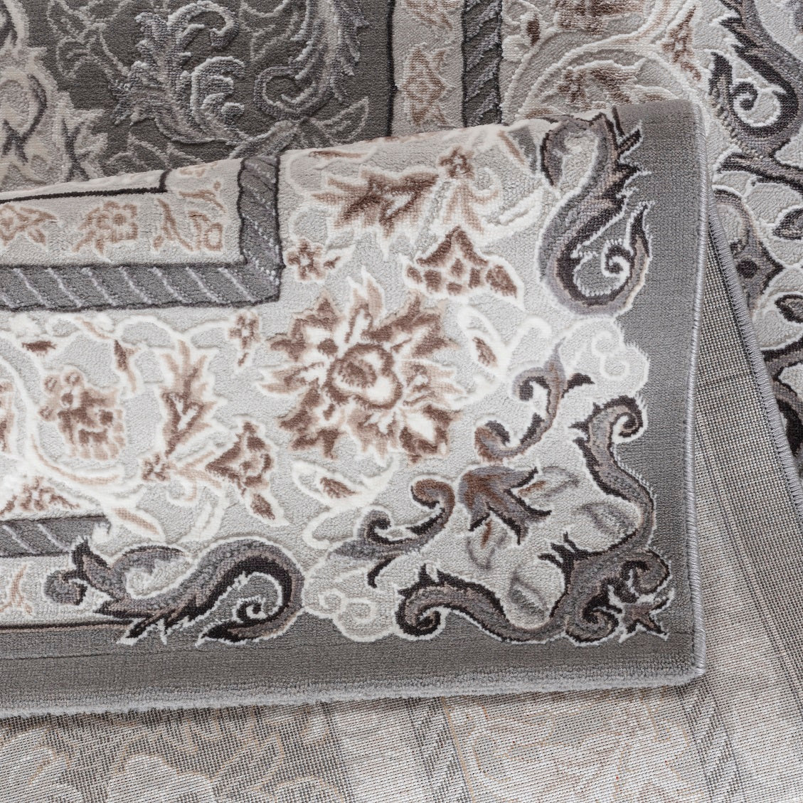 Teppich Ottoman E588A L.GREY S.LGREY