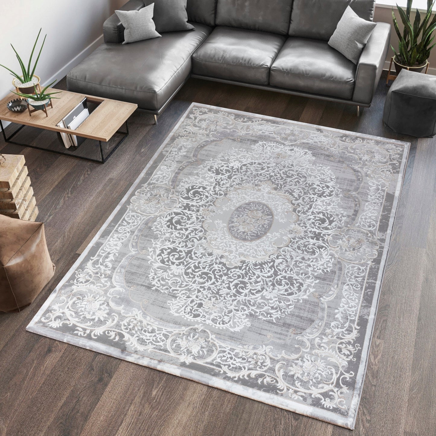 Teppich Ottoman E586A L.GREY ANTHRACITE