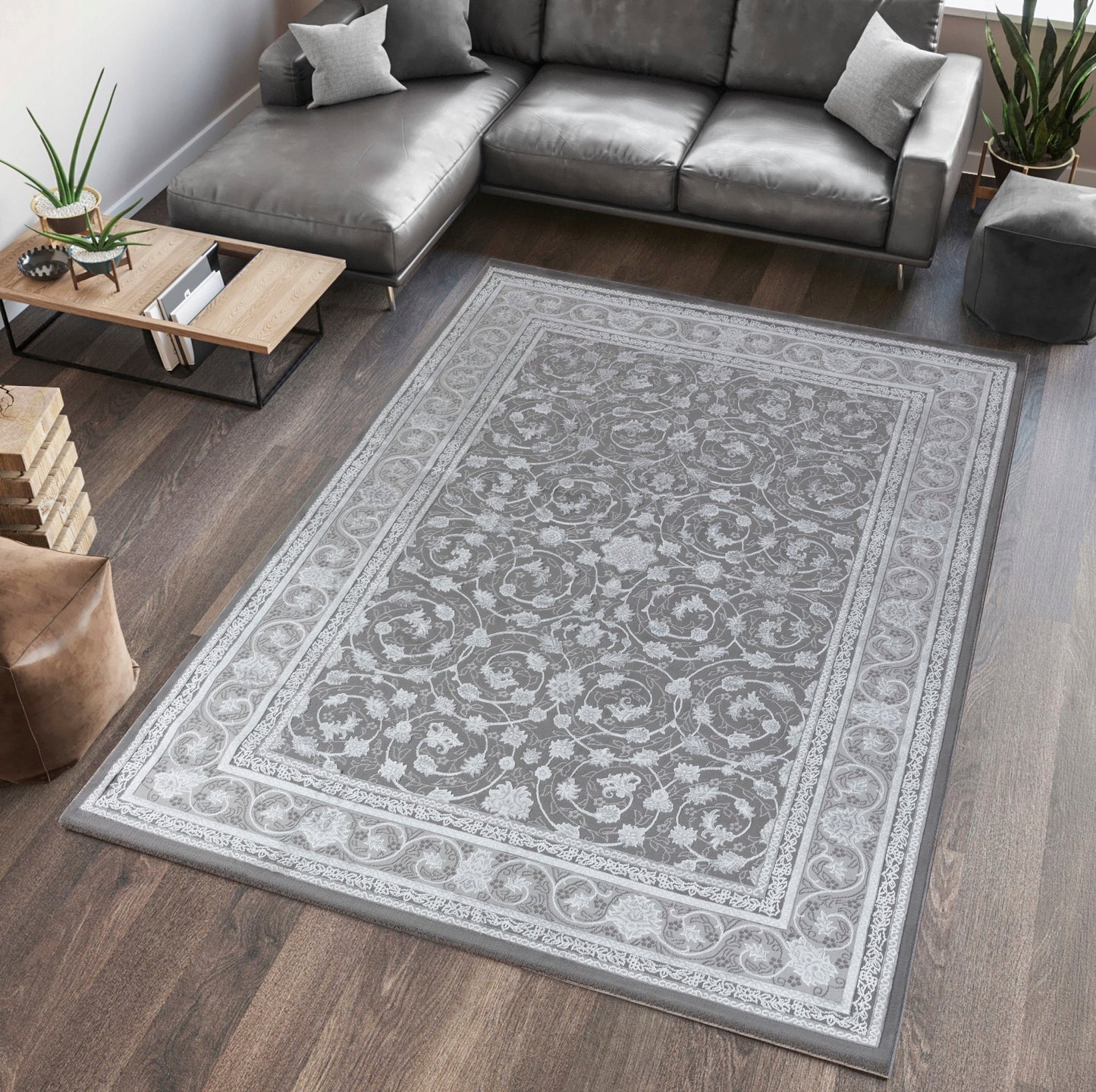 Teppich Ottoman E594A L.GREY S.Z.GREY