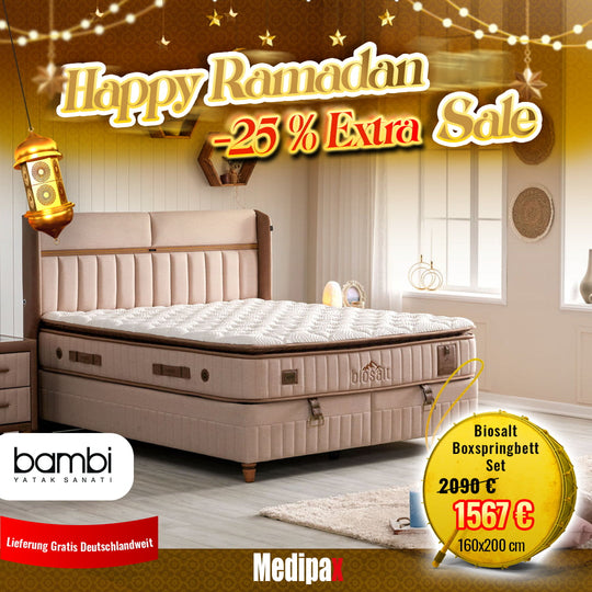 Bambi Biosalt Boxspringbett 160x200 cm