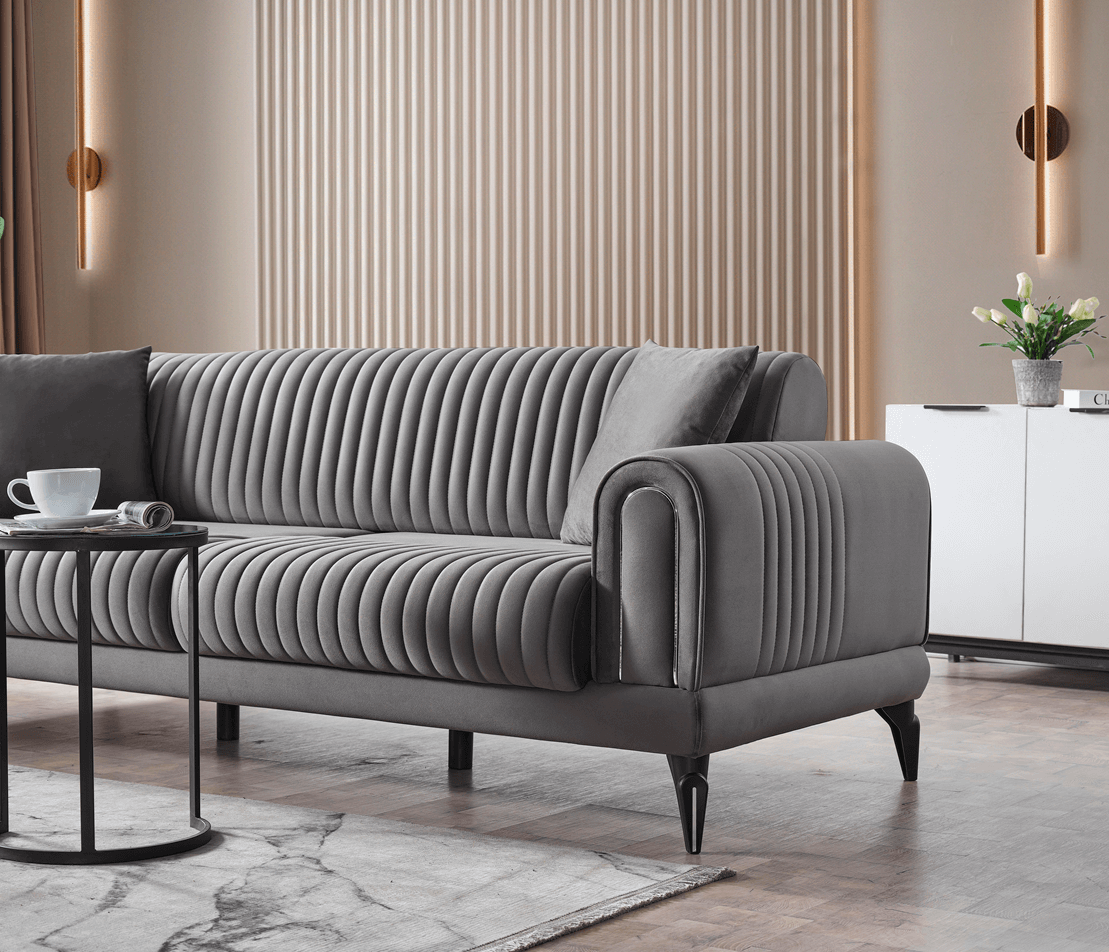 Couchgarnitur 3-2-1 Aston mit Schlaffunktion –