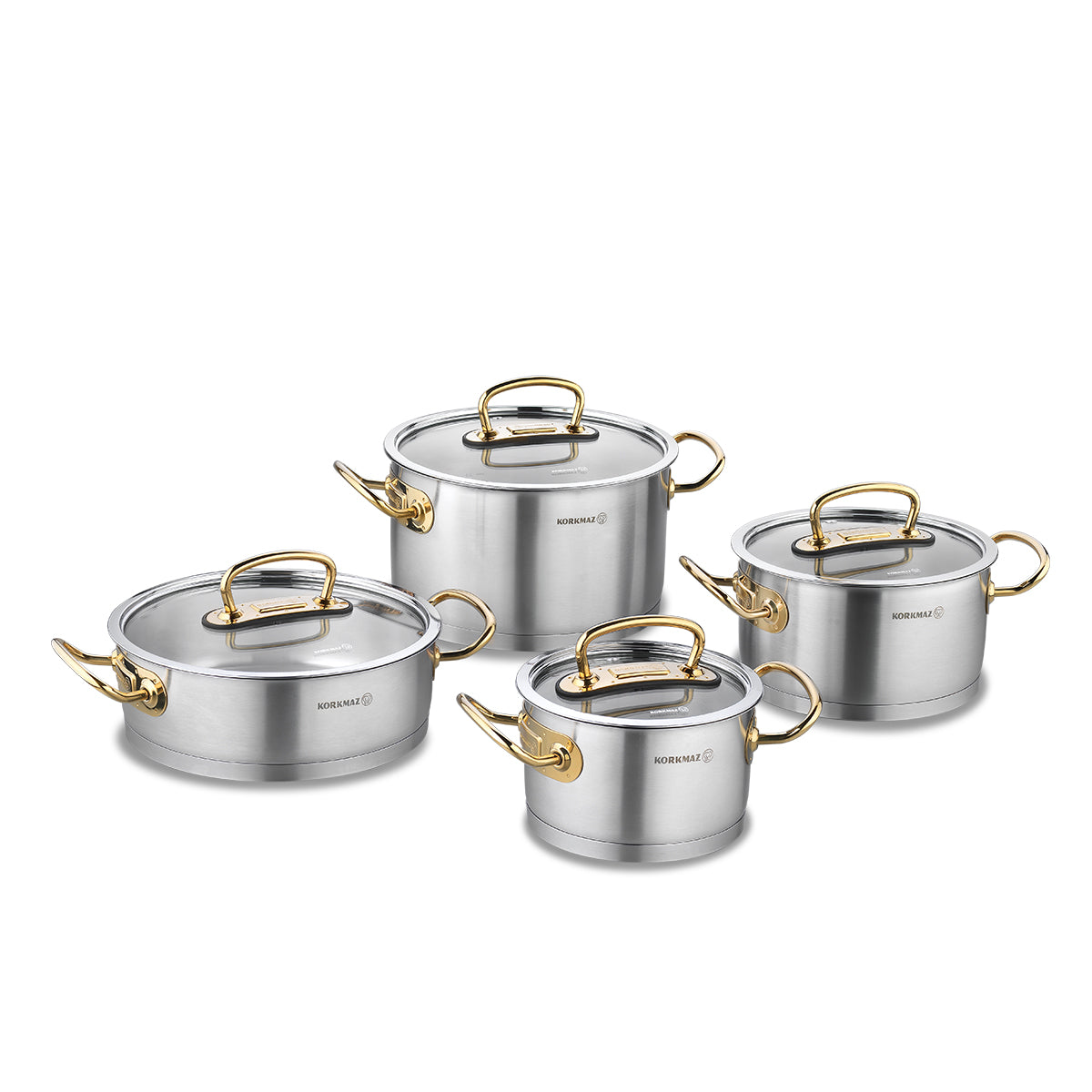 Proline 8pcs. Cookware Topfset Gold/Silber/RoseGold